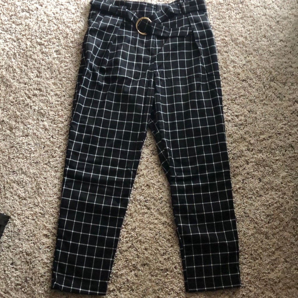 SEEING LINES PANTS - BLACK/WHITE